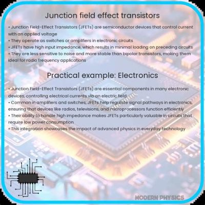  Junction Field-Effect Transistor: Hochleistungselektronik für den modernen Alltag!